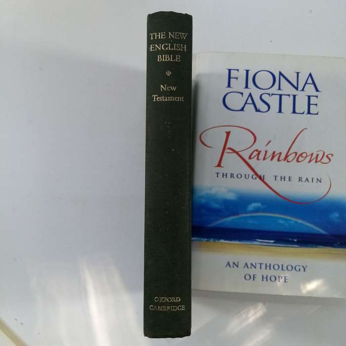 Vintage New English Bible New Testament Hardback & The Rainbow Through the Rain by Elvi Rhodes - 2 B