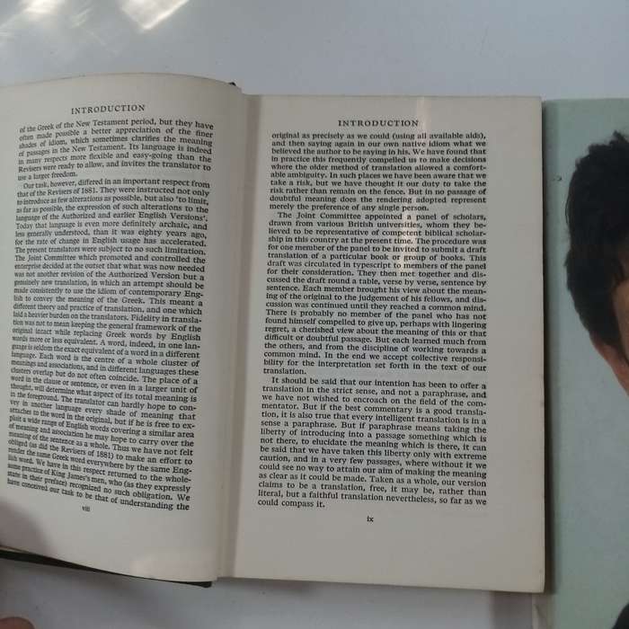 Vintage New English Bible New Testament Hardback & The Rainbow Through the Rain by Elvi Rhodes - 2 B