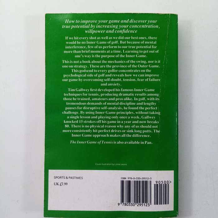 The Inner Game of Golf Book by Timothy Gallwey