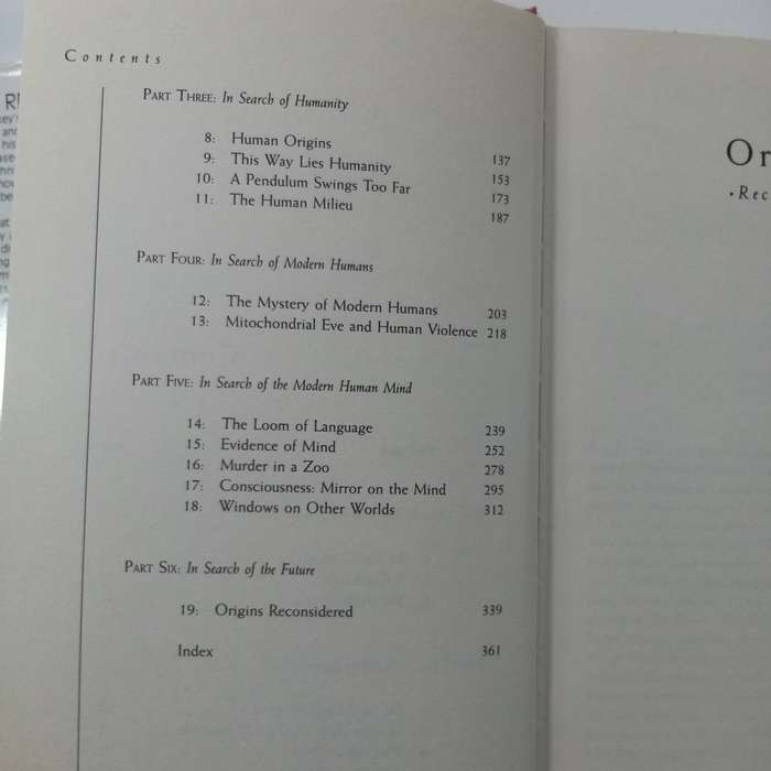 Origins Reconsidered by Richard Leakey & Roger Lewin  Human Evolution & Anthropology