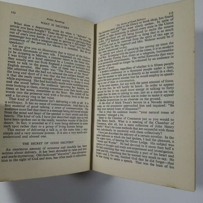 Public Speaking & Influencing Men in Business  Dale Carnegie (1956 Edition)