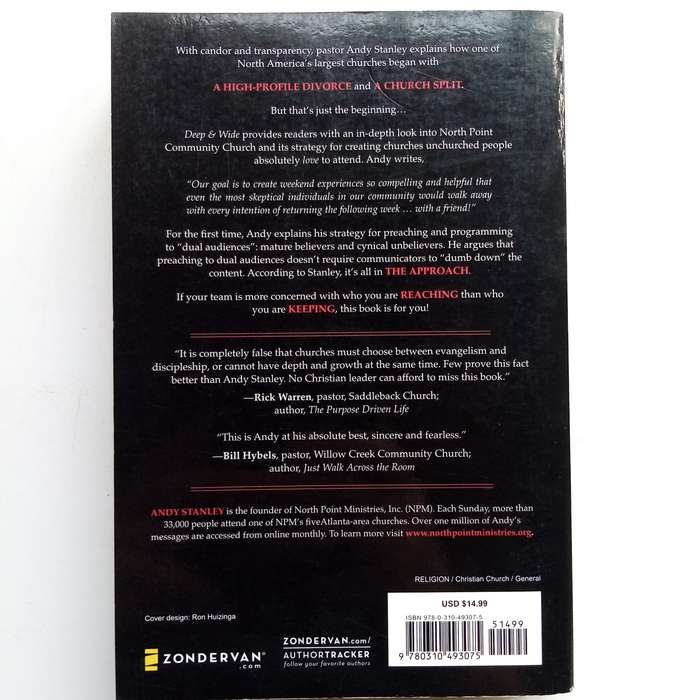 Deep and Wide by Andy Stanley  Creating Churches Unchurched People Love