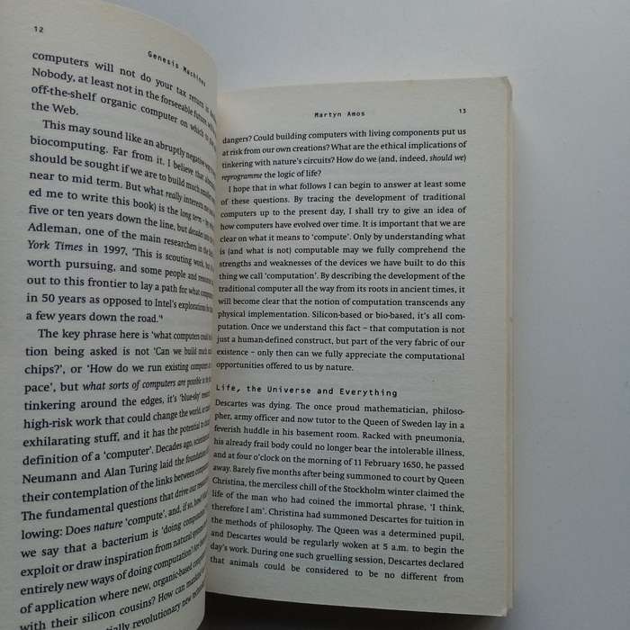 Genesis Machines by Martyn Amos  The Future of DNA Computing and Synthetic Biology