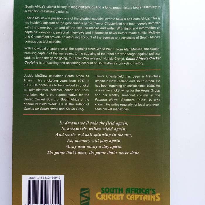 3-Book Cricket Bundle  Bouch: Through My Eyes / The Proteas: 20 Years, 20 Landmark Matches / South