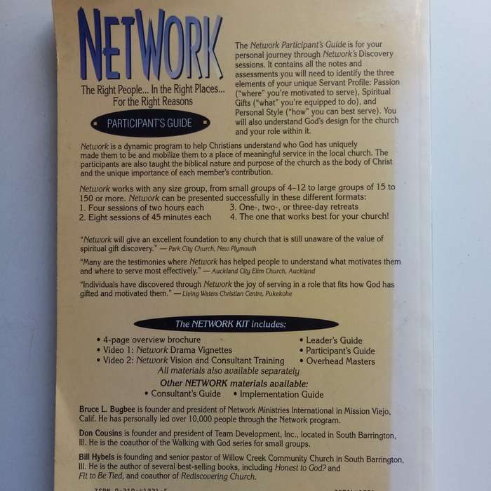 Network by Hybels, Bugbee & Cousins, Discover Your Spiritual Gifts and Serve with Purpose