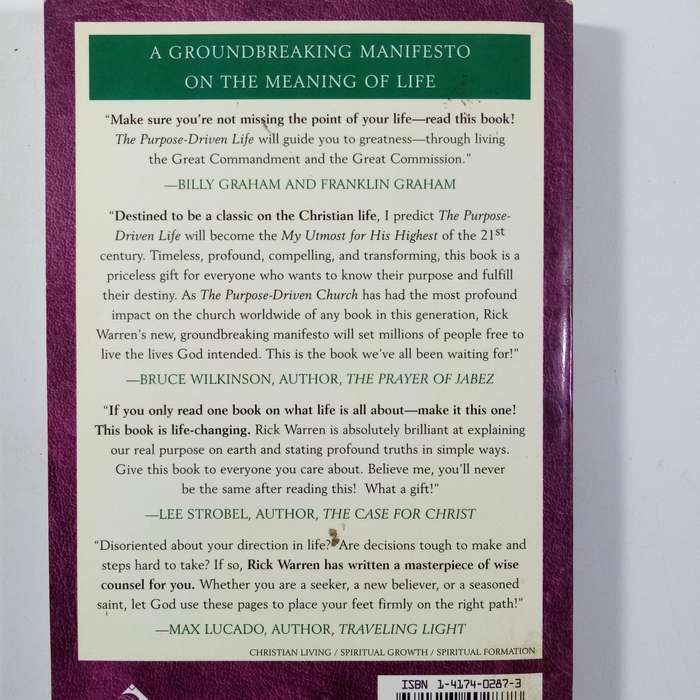 The Purpose Driven Life Ministry Edition by Rick Warren | Faith, Purpose, Christian Living