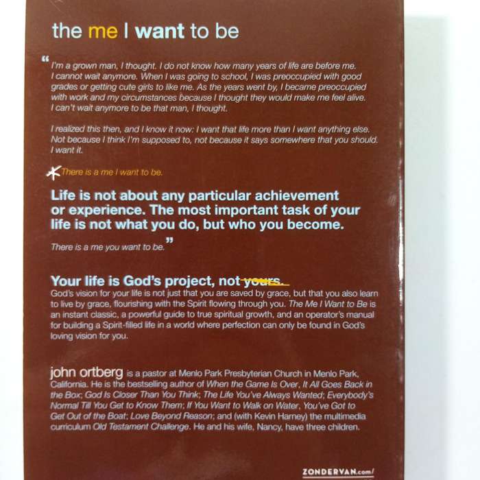 The Me I Want to Be by John Ortberg | Spiritual Growth, Identity, Faith, Christian Living
