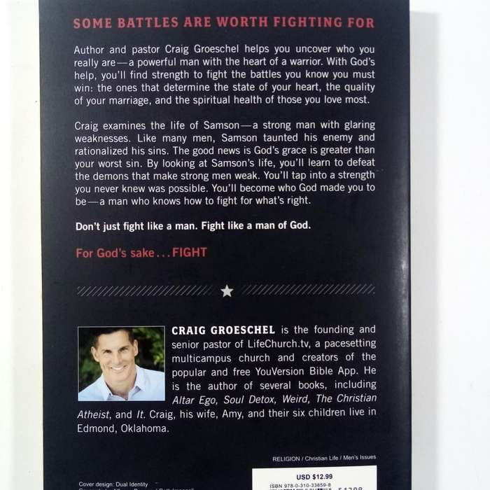 Fight  Craig Groeschel | Christian Men's Guide, Faith, Spiritual Strength, Samson