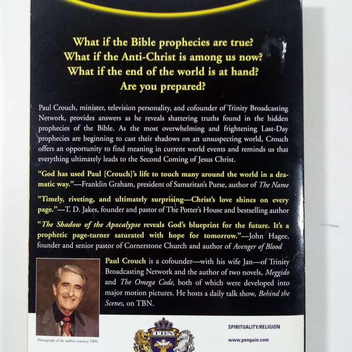 The Shadow of the Apocalypse  Paul F. Crouch Sr. | End Times, Prophecy, Christian Insight