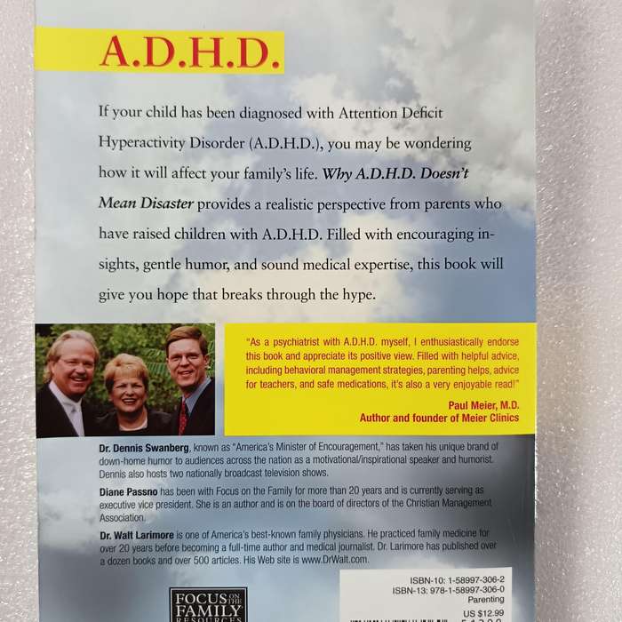 Why A.D.H.D. Doesnt Mean Disaster by Swanberg, Passno & Larimore | Hope for Parents