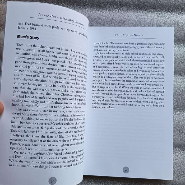 Three Steps to Heaven  Janine Haun's Journey from Trauma to Redemption