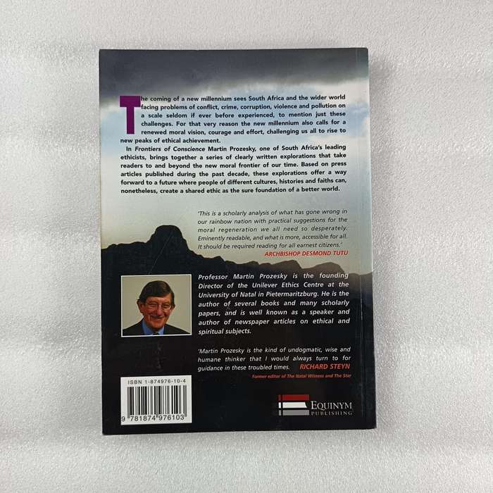 Frontiers of Conscience by Martin Prozesky | Ethics, Ubuntu, Global Moral Equity