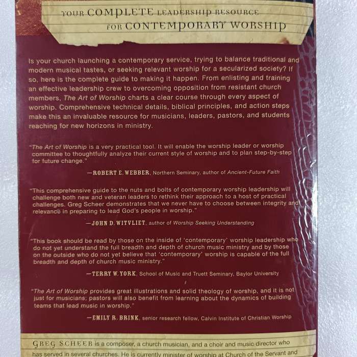 The Art of Worship: Musicians Guide to Leading Modern Worship by Greg Scheer, Worship Leadership