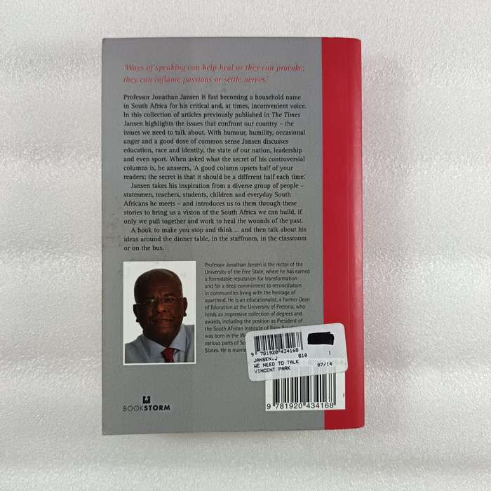We Need to Talk by Prof. Jonathan D. Jansen | Society, Education, Identity, South Africa