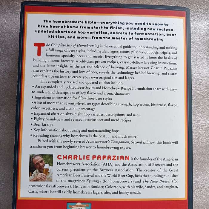 The Complete Joy of Homebrewing by Charlie Papazian | Fully Revised 4th Edition, Beginners Bible