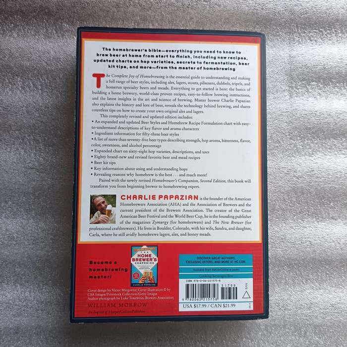 The Complete Joy of Homebrewing by Charlie Papazian | Fully Revised 4th Edition, Beginners Bible
