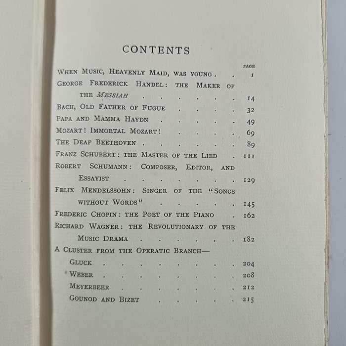 The Master Musicians by Cuthbert Hadden | 1919 T.N. Foulis | Vintage Music Biographies