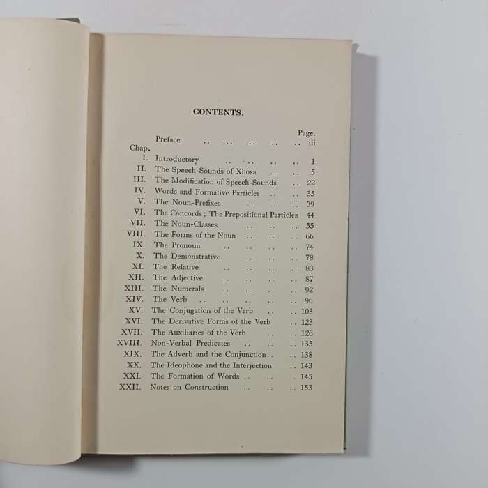 A Grammar of Xhosa for the XhosaSpeaking by W.G. Bennie, Lovedale Press 1939 | Vintage Hardcover