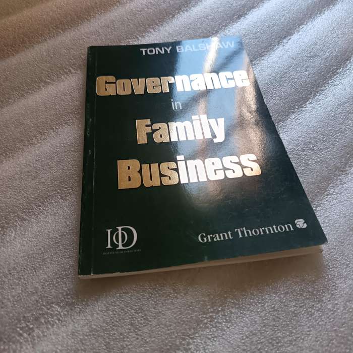 Family Business Governance by Tony Balshaw | Succession Planning, Board Structure, Family Systems