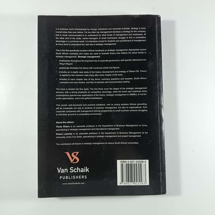 Strategic Management: Southern African Concepts and Cases by T. Ehlers & K. Lazenby | Business Strat