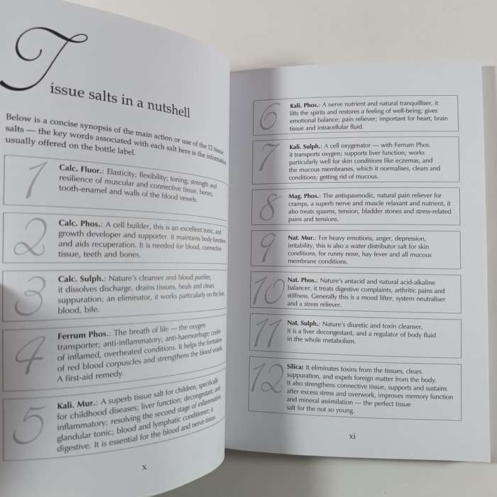 Tissue Salts for Healthy Living by Margaret Roberts | AZ Guide to Biochemic Cell Salts