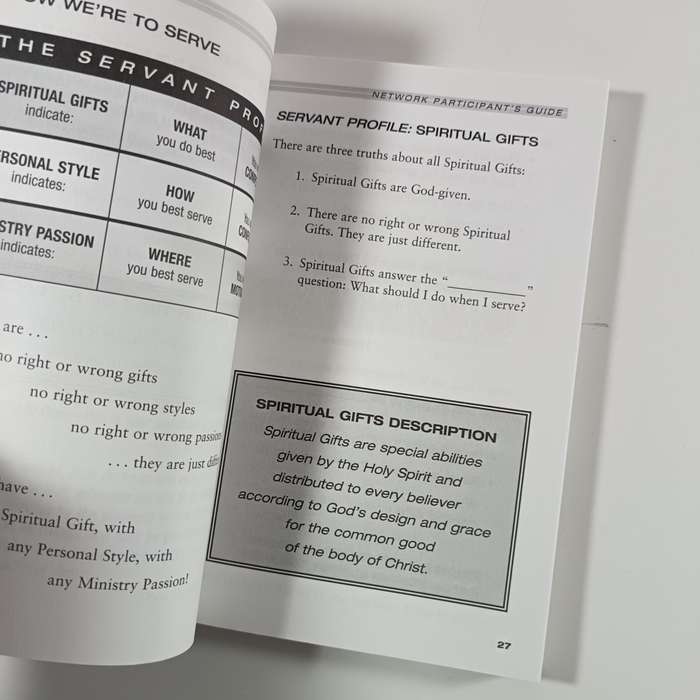 Network Participants Guide by BruceL.Bugbee  | Discover Your Spiritual Gifts & Ministry Role