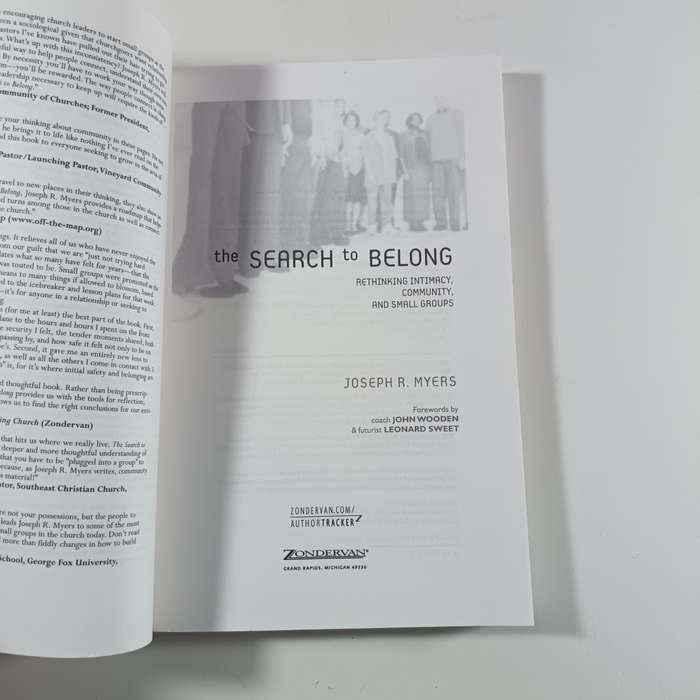 The Search to Belong by Joseph R. Myers | Rethinking Intimacy, Community & Small Groups
