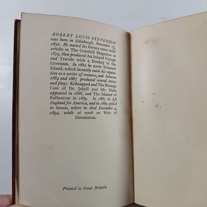 MASTER OF BALLANTRAE - Robert Louis Stevenson  Vintage Circa 1930s Hardcover