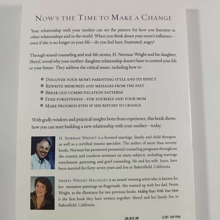 Making Peace with Your Mom by H. Norman Wright | Healing, Forgiveness, Christian Relationships