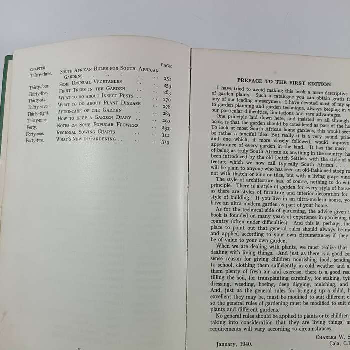 Home Gardening in South Africa by Charles W. Smith | 1947 Fourth Edition, Hardcover, Vintage Guide