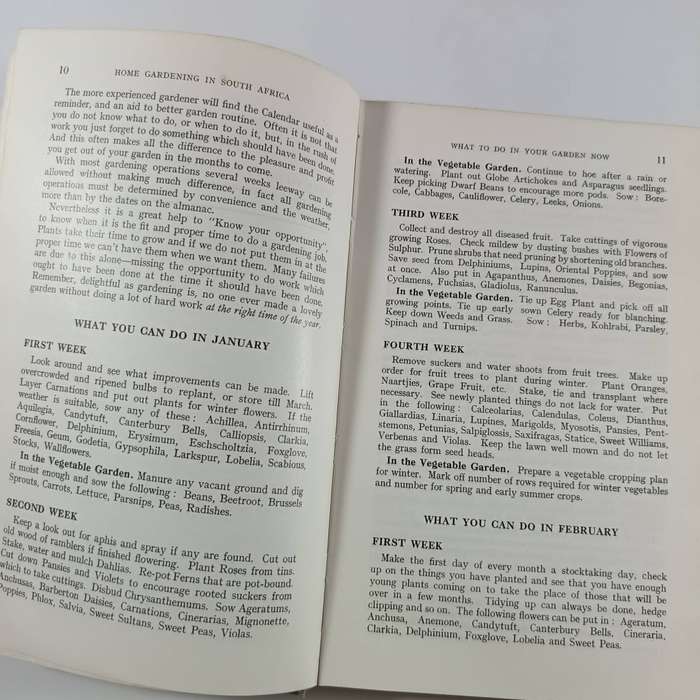 Home Gardening in South Africa by Charles W. Smith | 1947 Fourth Edition, Hardcover, Vintage Guide
