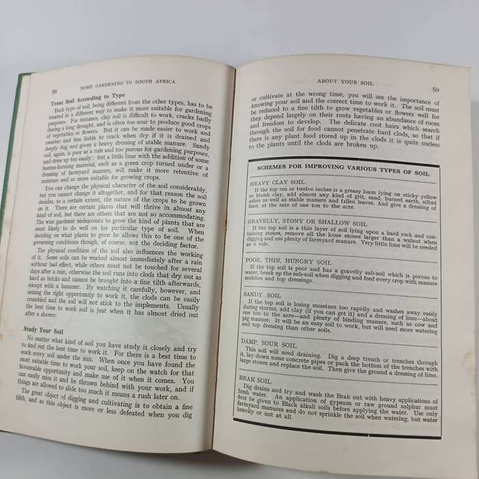 Home Gardening in South Africa by Charles W. Smith | 1947 Fourth Edition, Hardcover, Vintage Guide