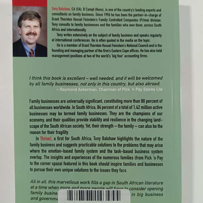 Thrive! Making Family Business Work  Tony Balshaw | Family Business Strategy & Succession