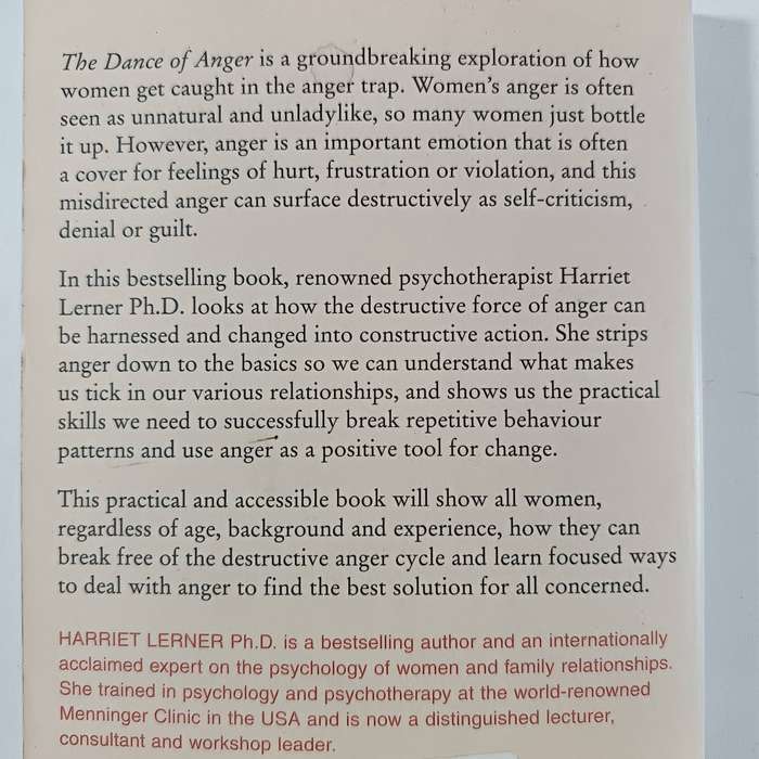 The Dance of Anger  Harriet Lerner | A Woman's Guide to Transforming Relationships