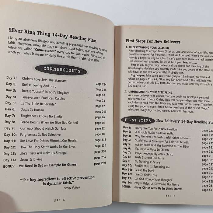 Silver Ring Thing Abstinence Study Bible  Teen Purity & Faith Resource