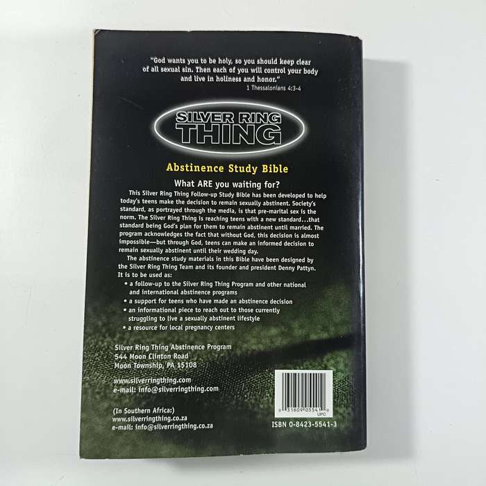 Silver Ring Thing Abstinence Study Bible  Teen Purity & Faith Resource