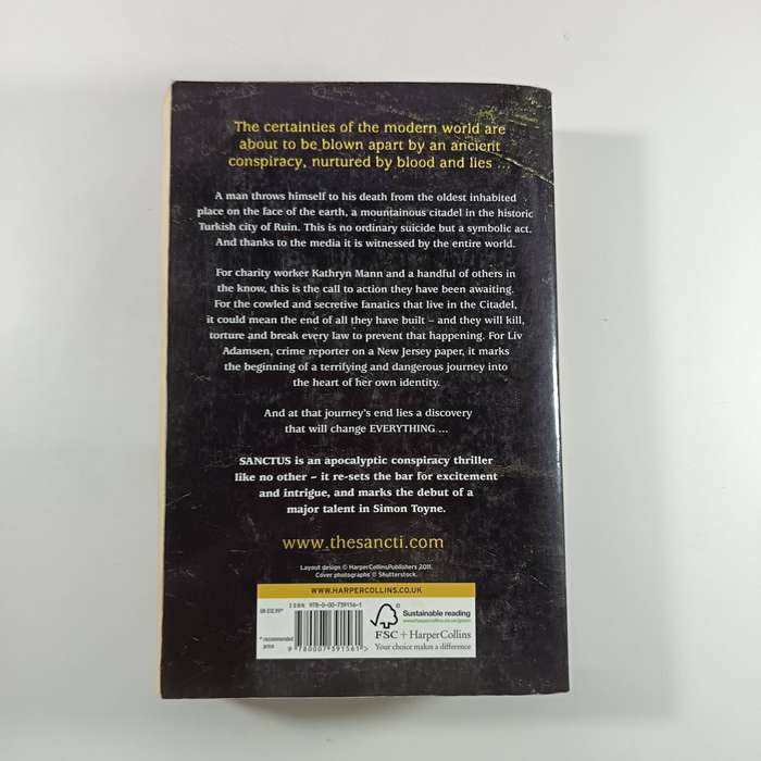Sanctus by Simon Toyne | Conspiracy Thriller, Religious Mystery, Action Adventure