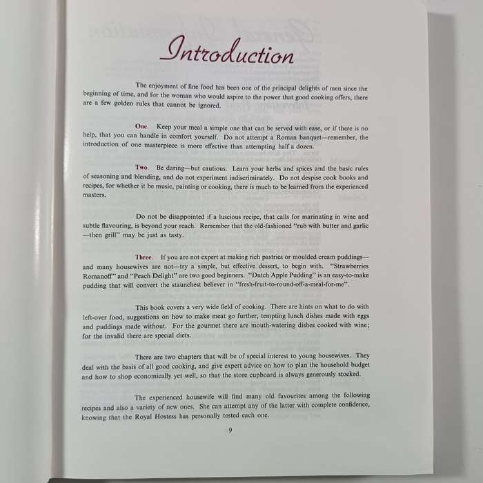 The Royal Hostess: South Africas Own Cookbook  | Vintage South African Cuisine