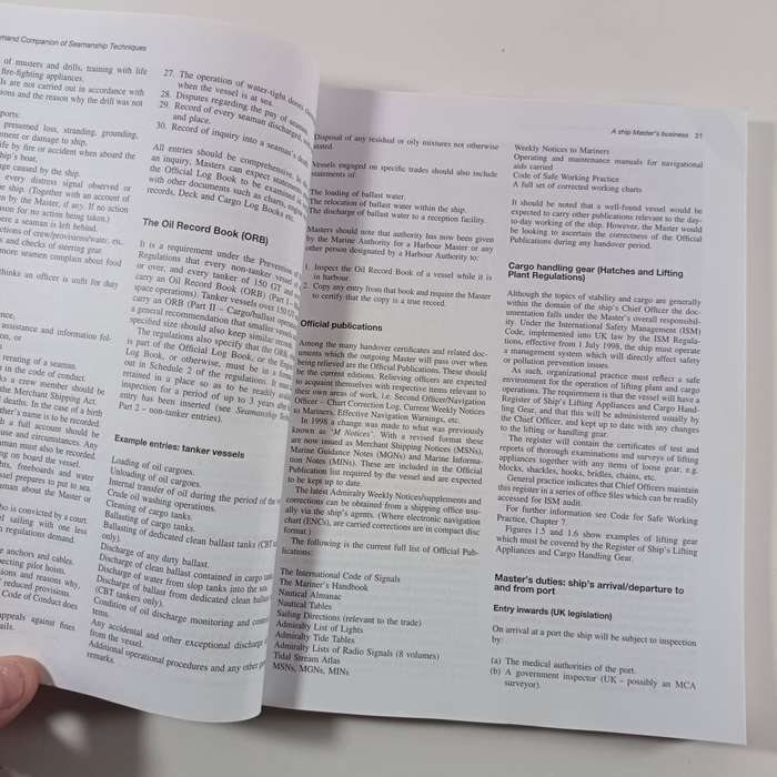 Command Companion of Seamanship Techniques by D. J. House | Maritime Skills Guide