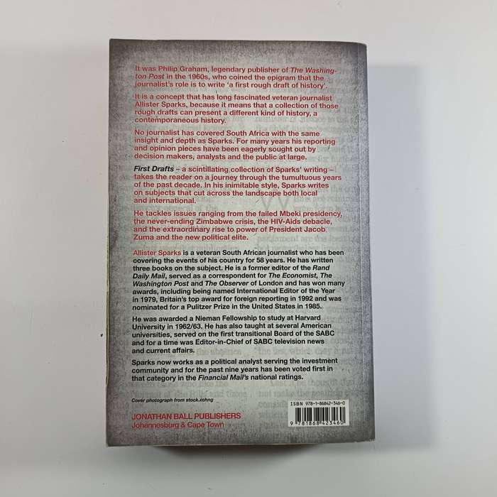 First Drafts: South African History in the Making by Allister Sparks