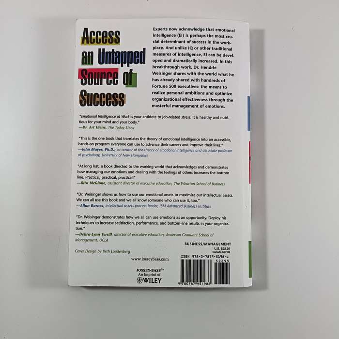Emotional Intelligence at Work by Hendrie Weisinger | Workplace Skills & Success