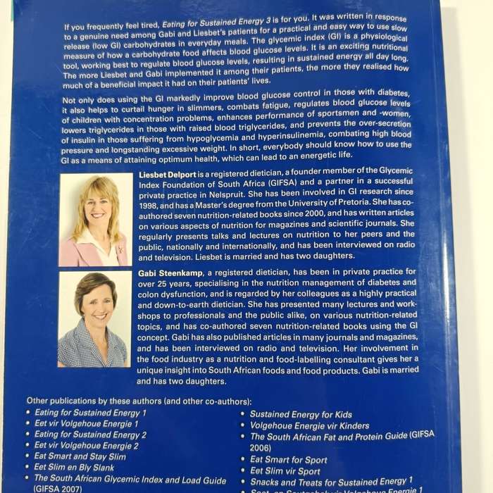Eating for Sustained Energy 3 | Liesbet Delport & Gabi Steenkamp | Low-GI Recipes