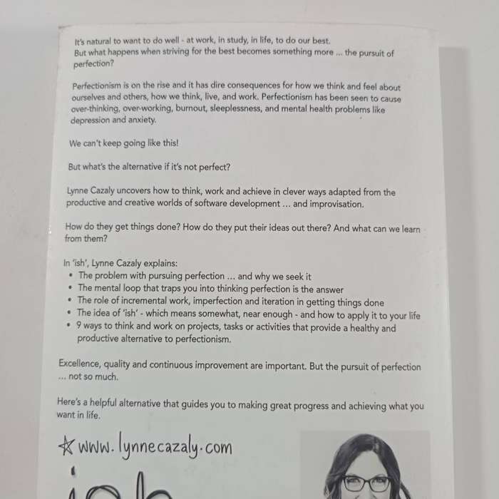 Ish by Lynne Cazaly | Personal Growth, Self-Acceptance, Mental Health, Good Enough