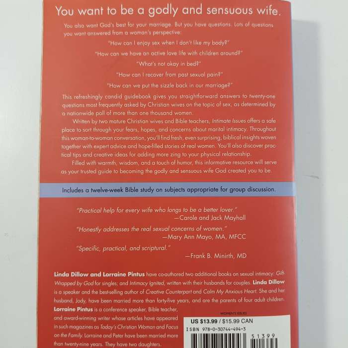 Intimate Issues by Linda Dillow | Christian Marriage, Women, Relationships, Faith