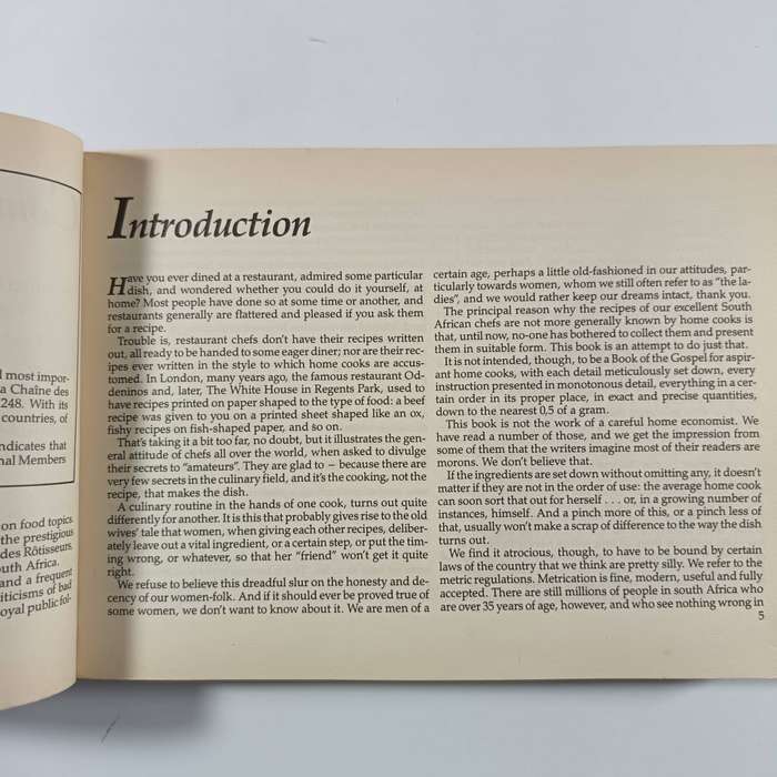 Seafood Specialities from Southern Africas Top Restaurants | Cookbook (1986)