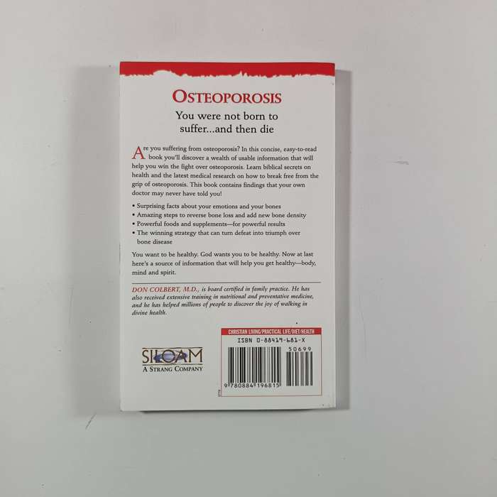 The Bible Cure for Osteoporosis by Don Colbert | Natural Health & Healing