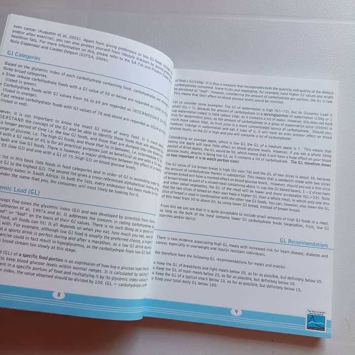 SA Glycemic Index and Food Guide by Steenkamp | Healthy Eating, Blood Sugar Management