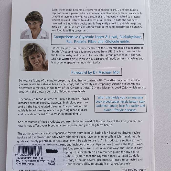 SA Glycemic Index and Food Guide by Steenkamp | Healthy Eating, Blood Sugar Management
