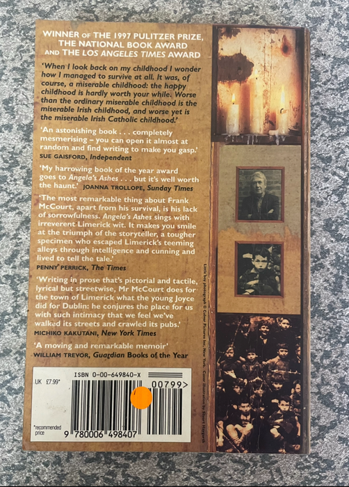 Angelas Ashes ~ Frank McCourt