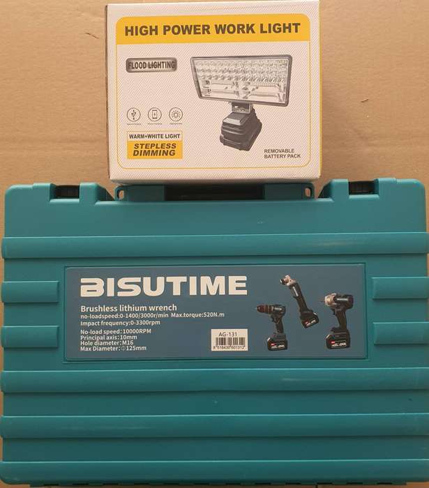 4 in 1 Power Combo Tools - Grinder- Drill - Wrench and High power work light - 3 x batteries